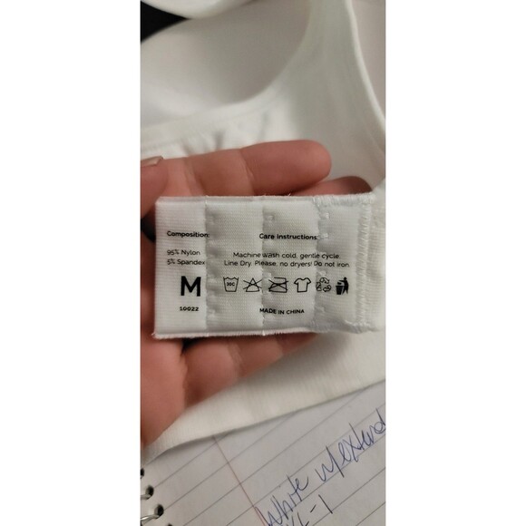 Truekind Womens Sz M Daily Comfort Wireless Shaper Bra w/ Extender White 10022 - Picture 7 of 13